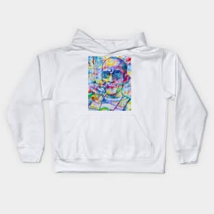 HUNTER S. THOMPSON watercolor portrait .1 Kids Hoodie